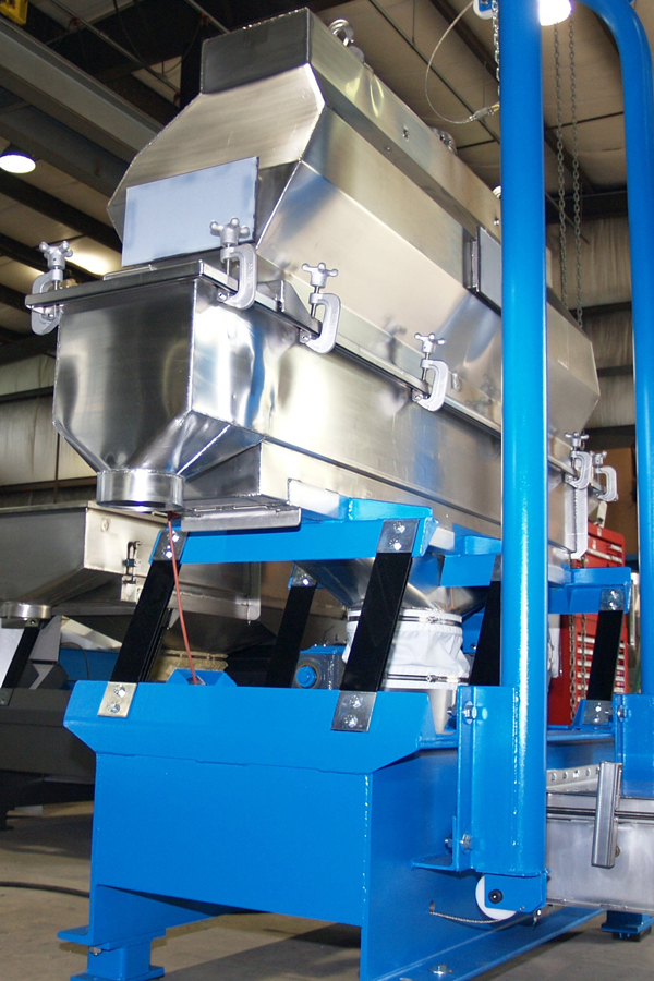 witte fluid bed dryer with dust dropout hood