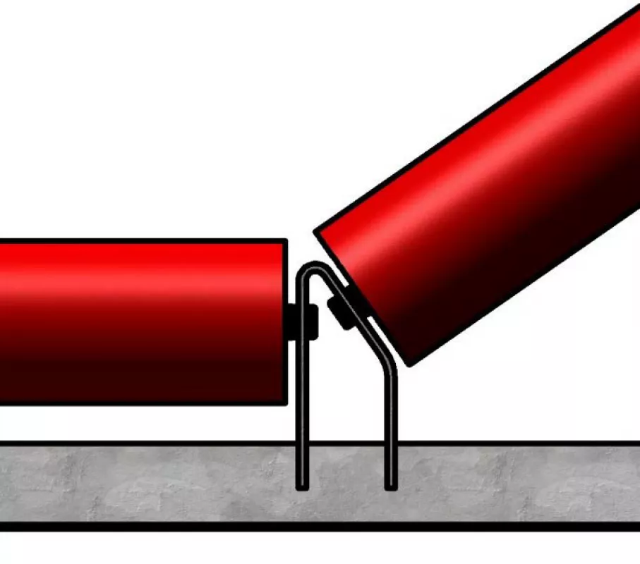 Fig. 4: Idler frame support junction.
