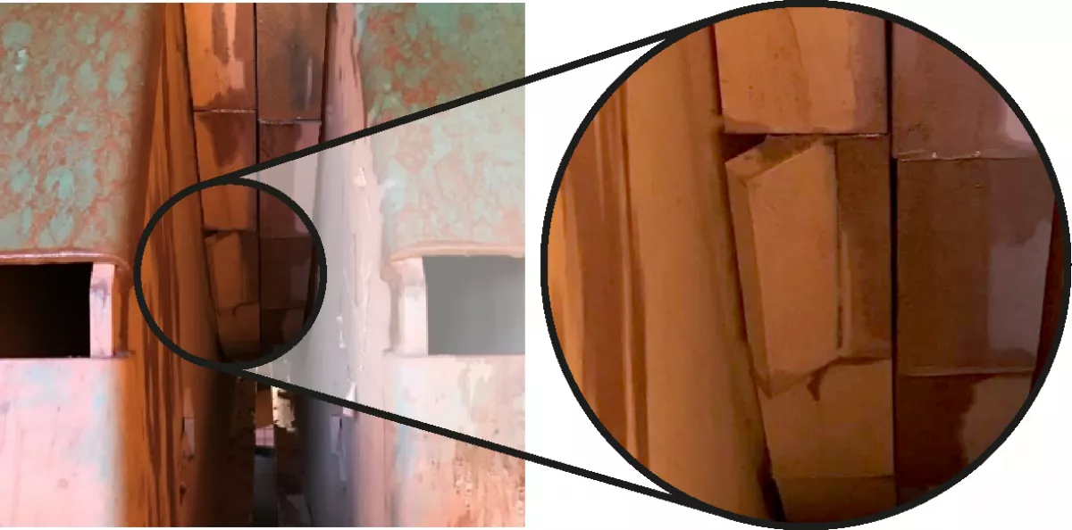 Fig. 22: Impact Saddle failure mode.
