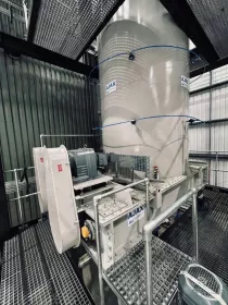 Ajax’s carbon fibre handling system installed at Mersen.
