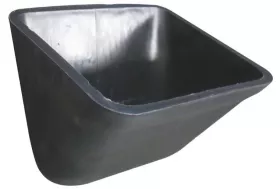 The Atlas AM Nyrim elevator bucket non-stick properties are enhanced by its smooth surface finish and open design.
