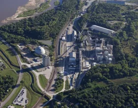 The Ash Grove Cement plant in Louisville, NE produces approximately 1.1 million tons per year.
