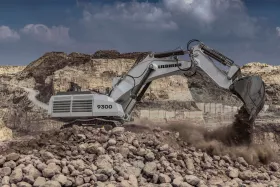 The R 9300 is the second Generation 8 excavator in Liebherr Mining’s portfolio. (Pictures: ©Liebherr)
