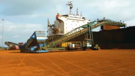 Exporting iron ore from Arcelor Mittal Liberia for steel production.
