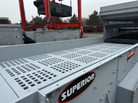 Superior's new HD scalping screen handles a maximum feed size of 18-inches (457mm). (Picture: ©Superior Industries, Inc.)
