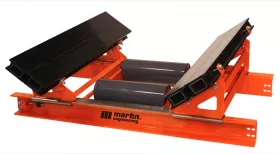 Cradles reduce dust emissions by creating a&nbsp;sealed environment between the belt and skirting.
